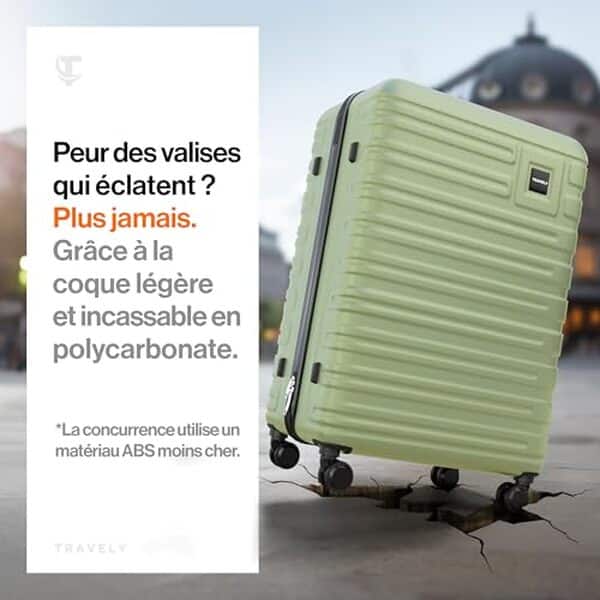 Découvrez notre test détaillé de la valise Travely XL à coque rigide. Robustesse, capacité et durabilité : tous les détails pour bien choisir votre valise de voyage.