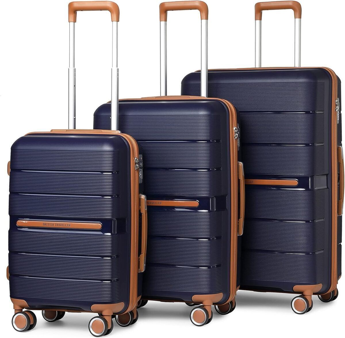 Test des valises British Traveller en polypropylène léger