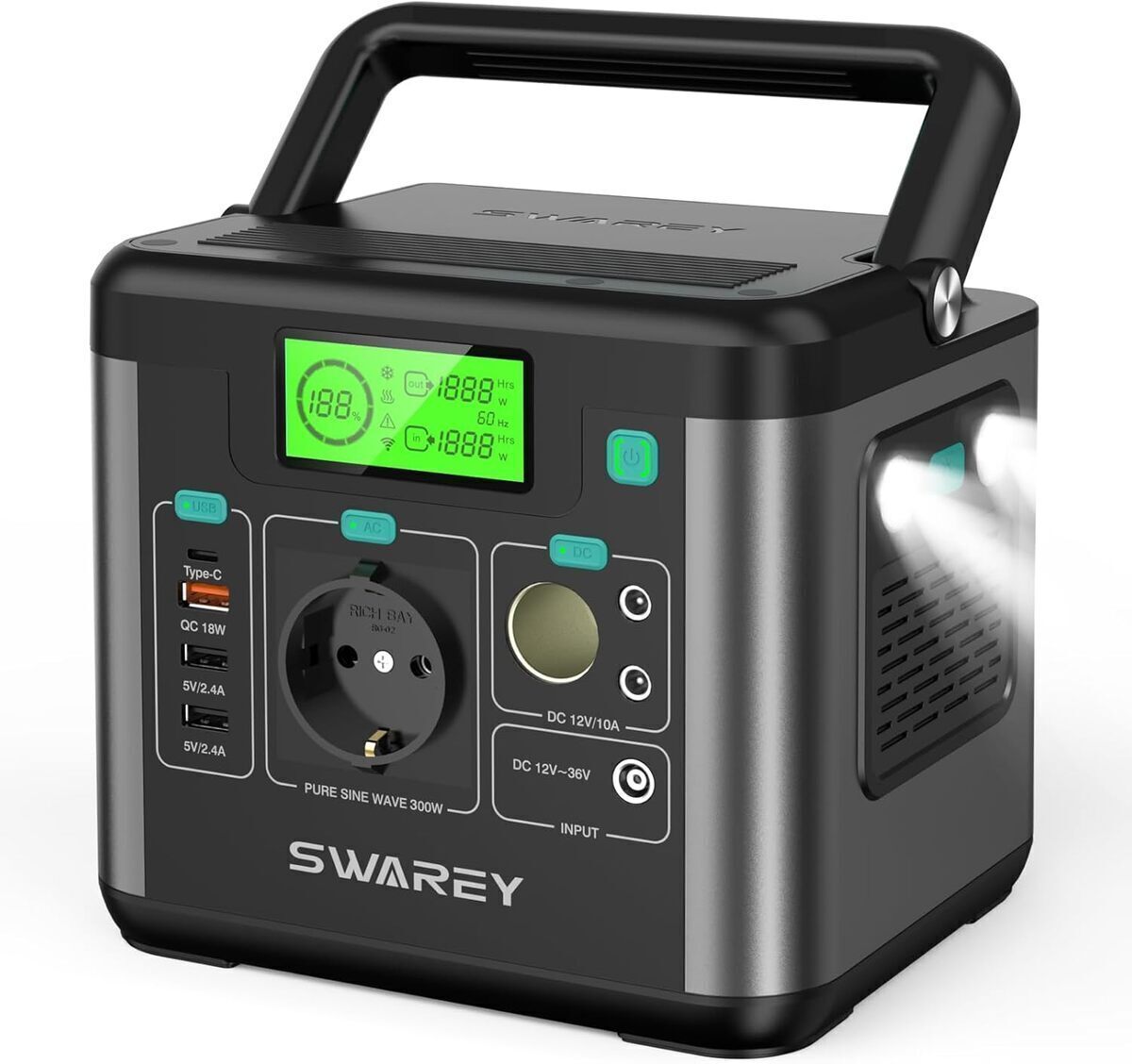 Test du générateur portable SWAREY 300W super silencieux