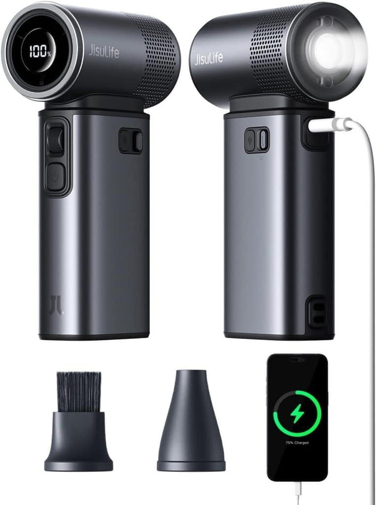 Test : ventilateur portable JISULIFE 5 en 1, 9000 mAh