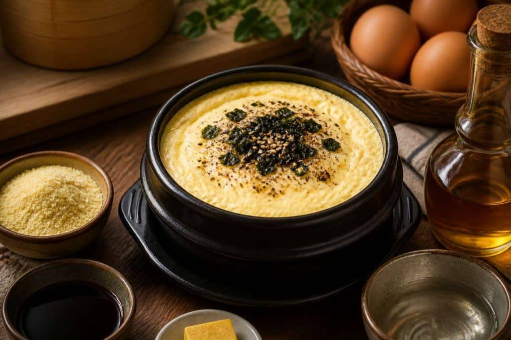 Recette du gyeran jjim : l'œuf vapeur coréen fondant et savoureux