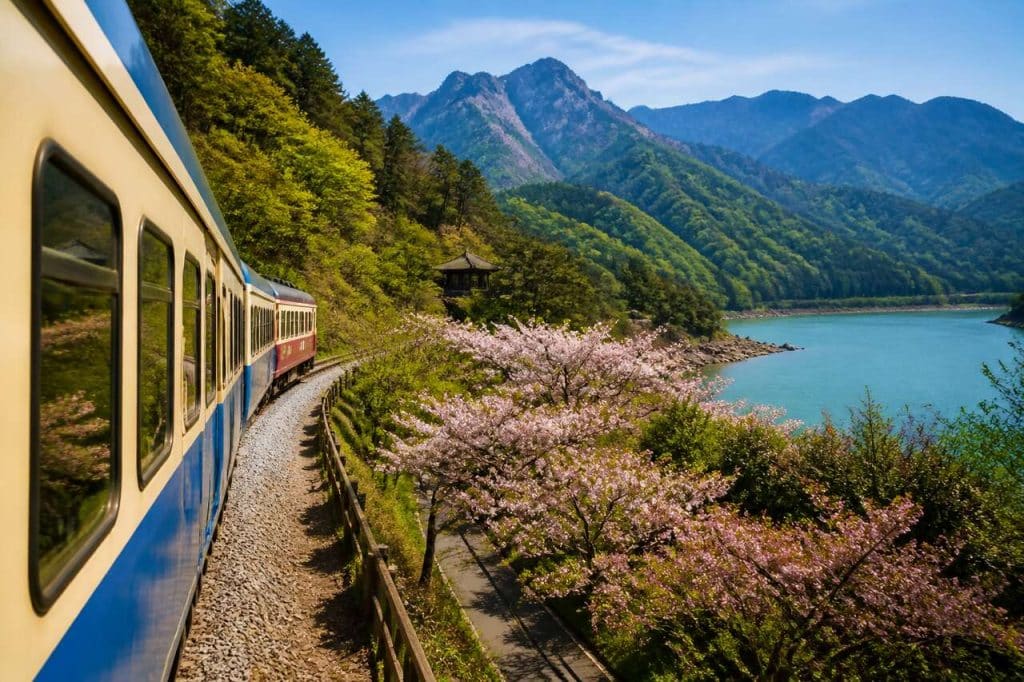 Voyager en train touristique à travers la Corée du Sud