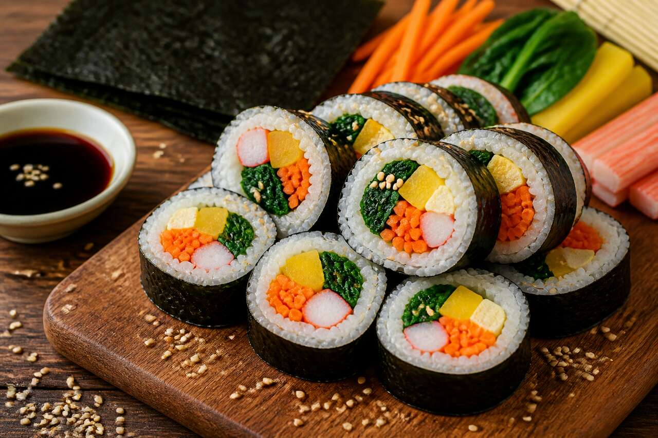 Recette de gimbap coréen : un classique à reproduire chez vous