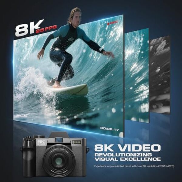 Découvrez notre test détaillé de la caméra 8K 64MP idéale pour vlogging Youtube. Poignée intégrée, trépied inclus et qualité vidéo exceptionnelle pour créateurs de contenu.