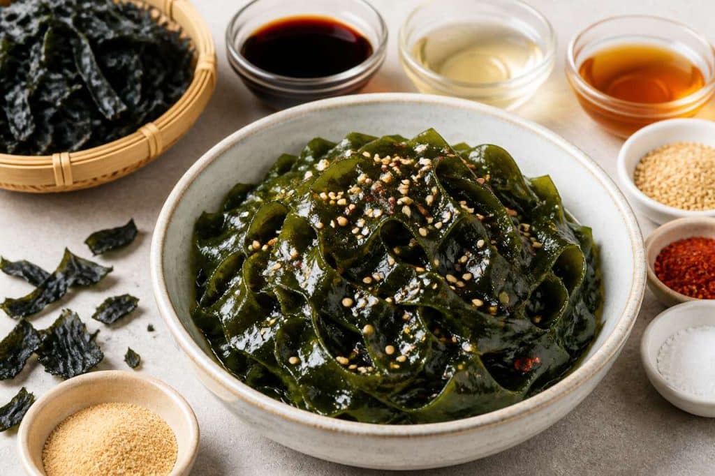 Recette de salade d'algues miyeok simple et savoureuse