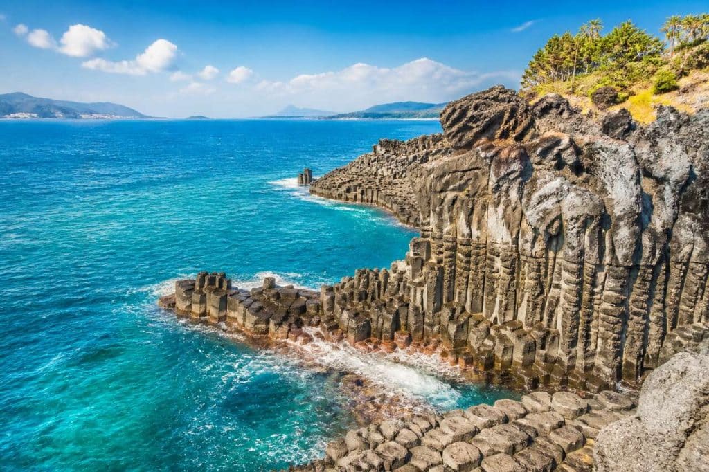 La falaise de Jusangjeolli : merveille naturelle de Corée