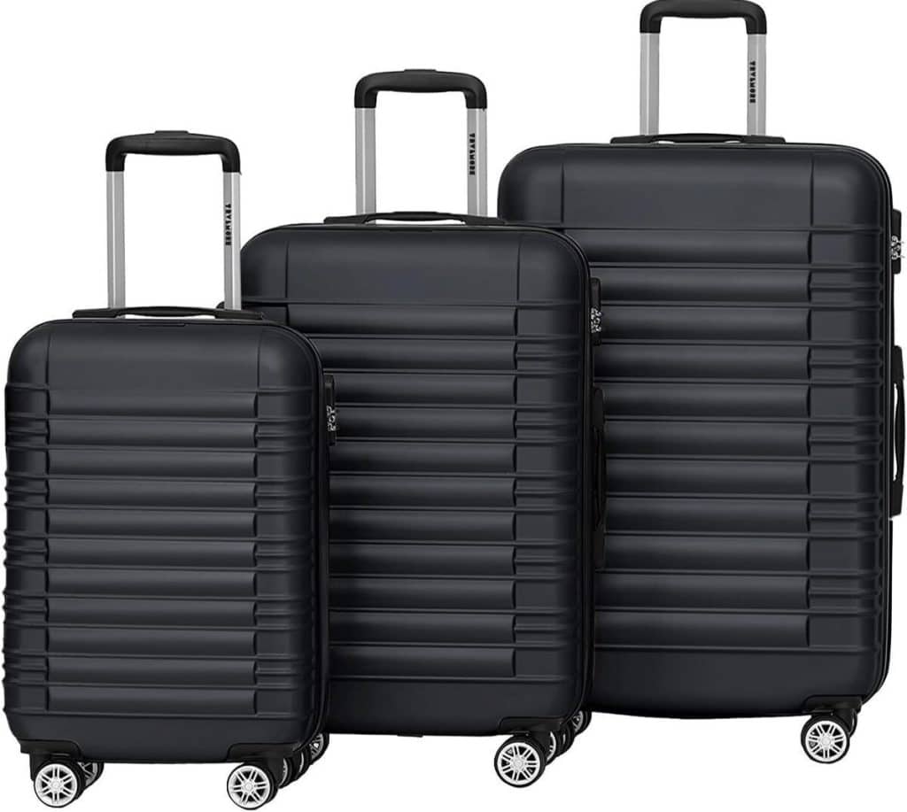 Test du set de valises rigides 3 pièces TRVLMORE noir