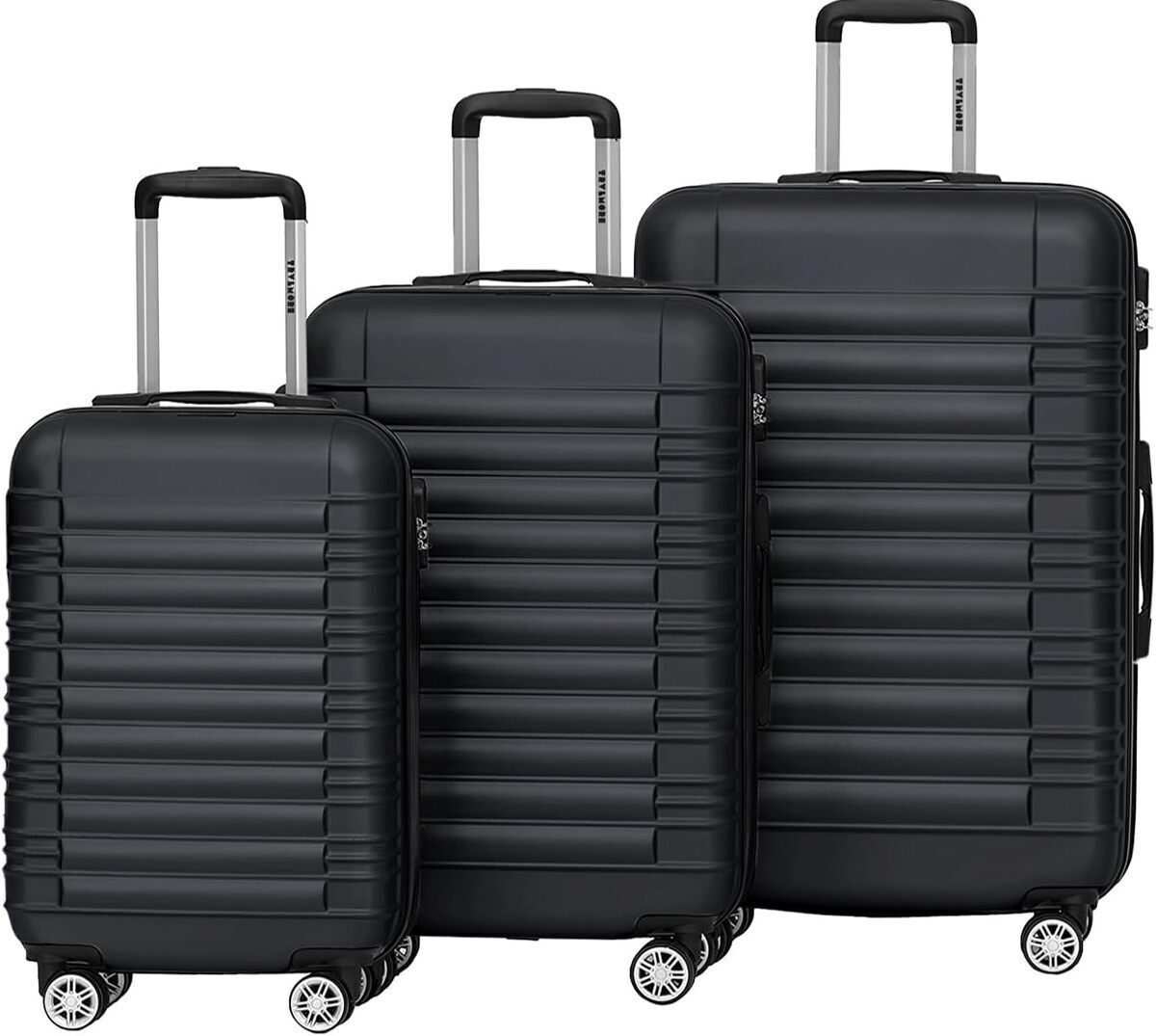 Test du set de valises rigides 3 pièces TRVLMORE noir