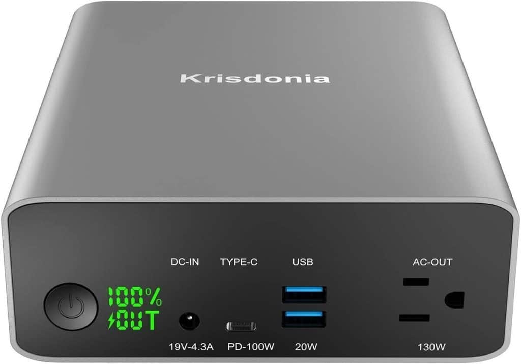 Test : la batterie externe Krisdonia 80000mAh à 130W et ses 4 ports