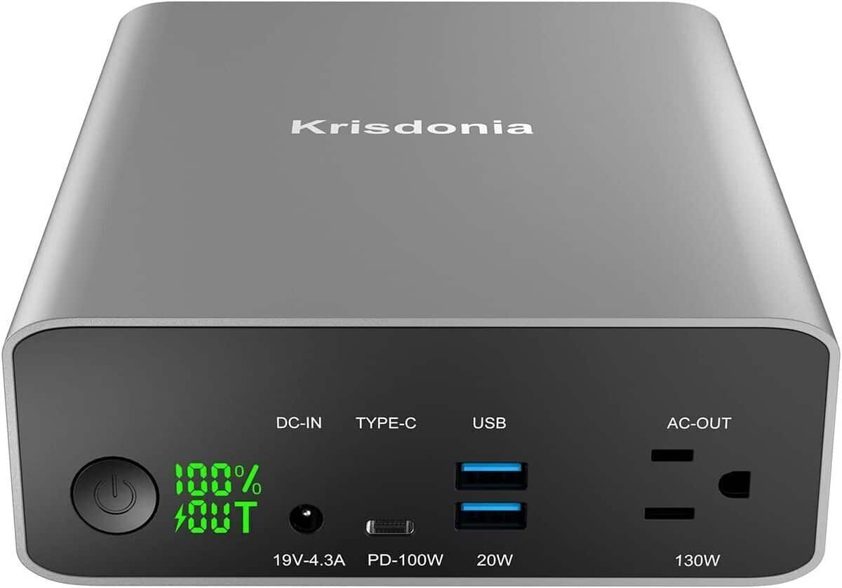 Test : la batterie externe Krisdonia 80000mAh à 130W et ses 4 ports