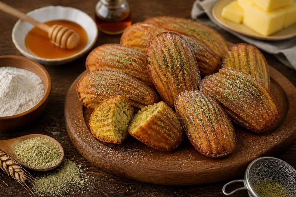 Recette des madeleines au misugaru d'armoise