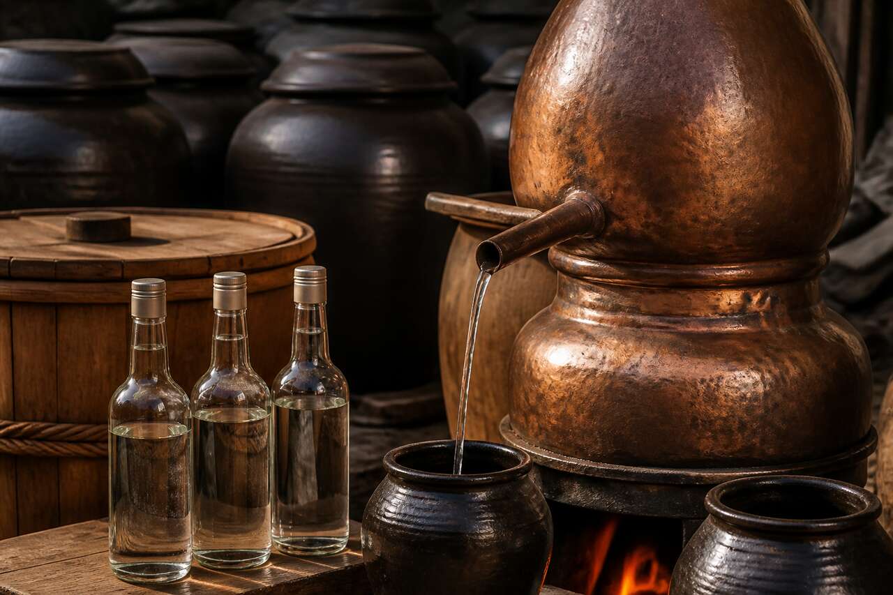 De quoi est fait le soju et comment est-il fabriqué De quoi est fait le soju et comment est-il fabriqué