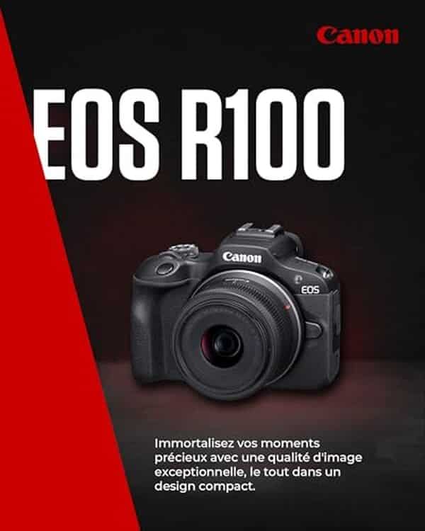 Découvrez notre test détaillé du canon EOS R100, l'hybride APS-C idéal pour débuter. Performances, qualité d'image et kit objectif RF-S 18-45mm analysés.