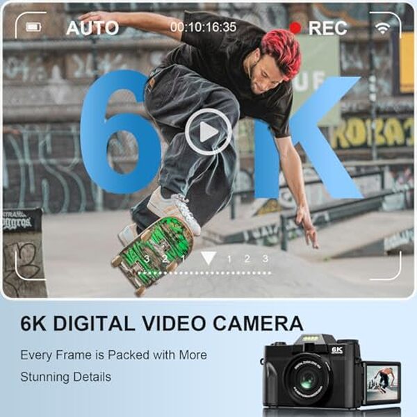 Découvrez notre test détaillé de cet appareil photo numérique 6K WiFi idéal pour les vloggers et voyageurs. Performances, fonctionnalités et avis complet.