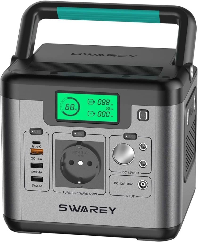 Test du générateur électrique portable Swarey 518Wh super silencieux
