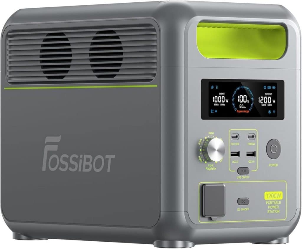 Test : station électrique portable FOSSiBOT F1200, 1200W pour l'extérieur