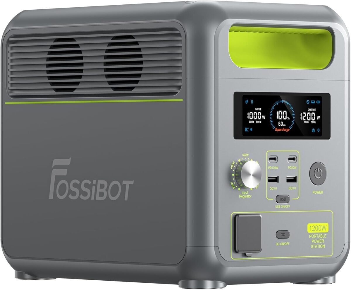 Test : station électrique portable FOSSiBOT F1200, 1200W pour l'extérieur