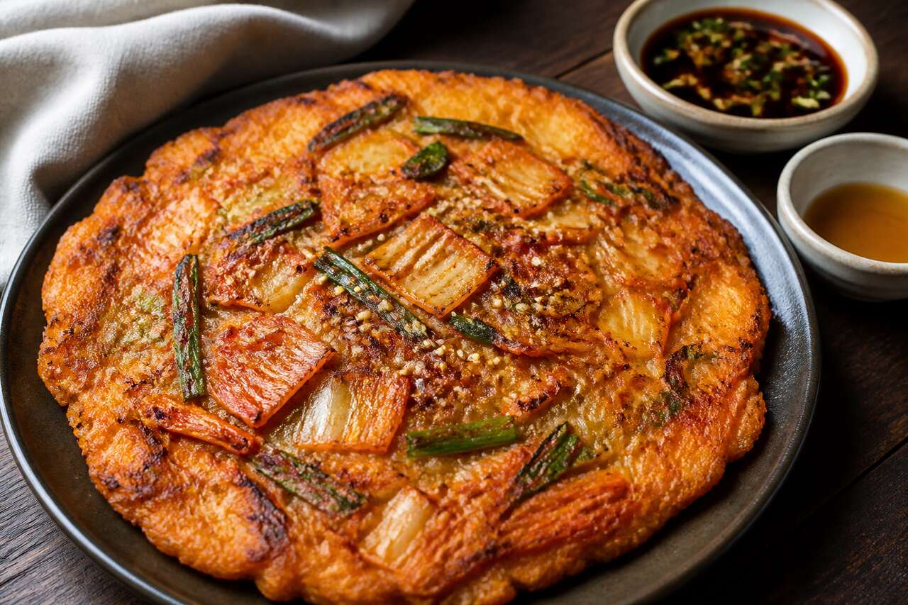 Recette du kimchi jeon : la galette coréenne au kimchi