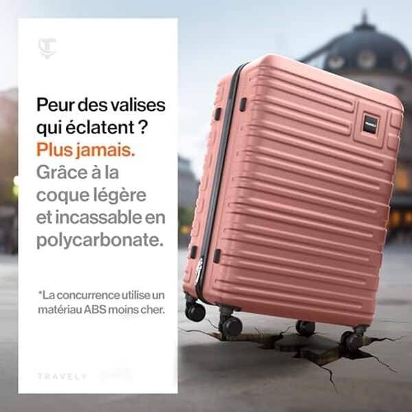 Découvrez notre test complet de la valise XL Travely en polycarbonate avec serrure TSA : durabilité, capacité et praticité pour vos voyages. 