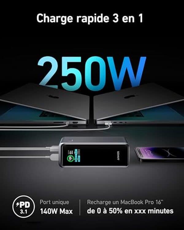 Découvrez notre test complet de la batterie externe Anker Prime 27650mAh : autonomie, rapidité de charge et fiabilité pour vos appareils mobiles. 