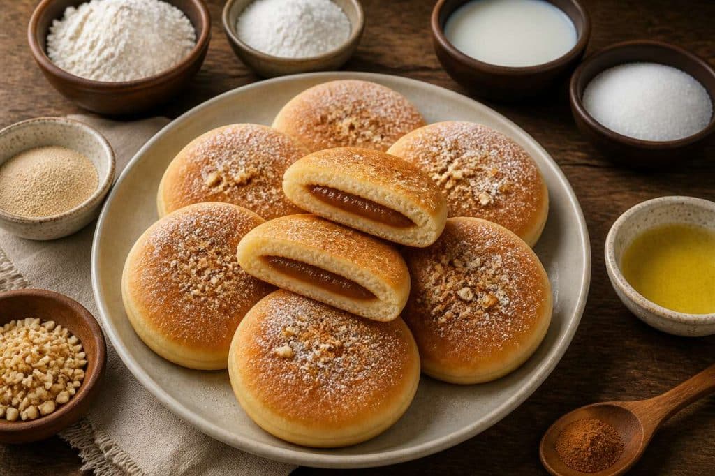Recette du pancake coréen fourré au sirop de sucre brun
