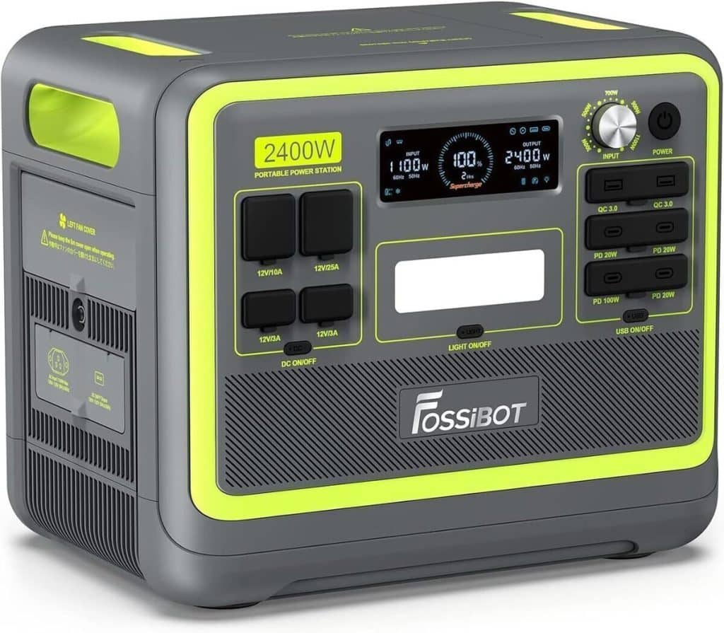 Test du générateur électrique portable FOSSiBOT F2400 : puissance et autonomie