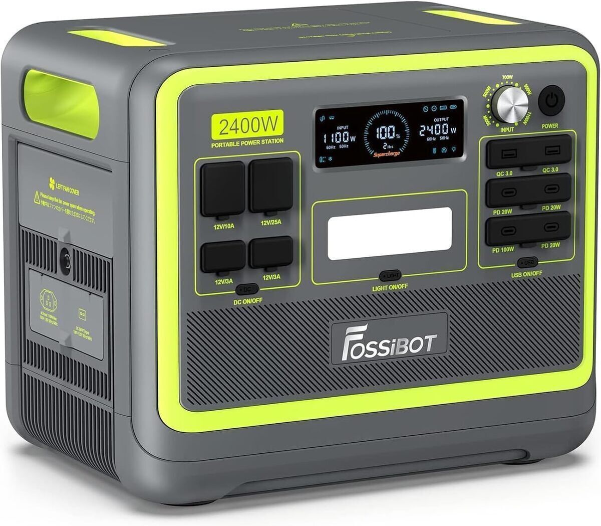 Test du générateur électrique portable FOSSiBOT F2400 : puissance et autonomie