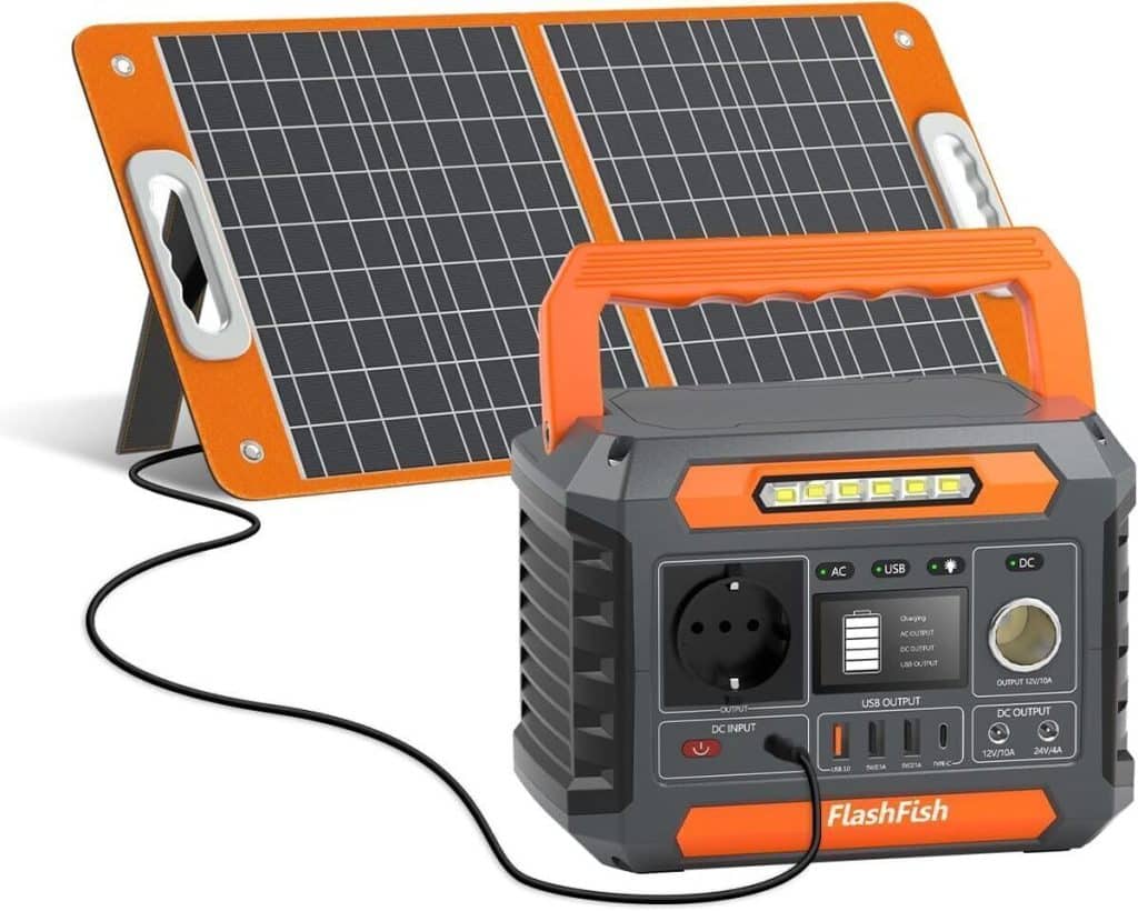 Test du générateur solaire portable FlashFish 144, 3 Wh 200W