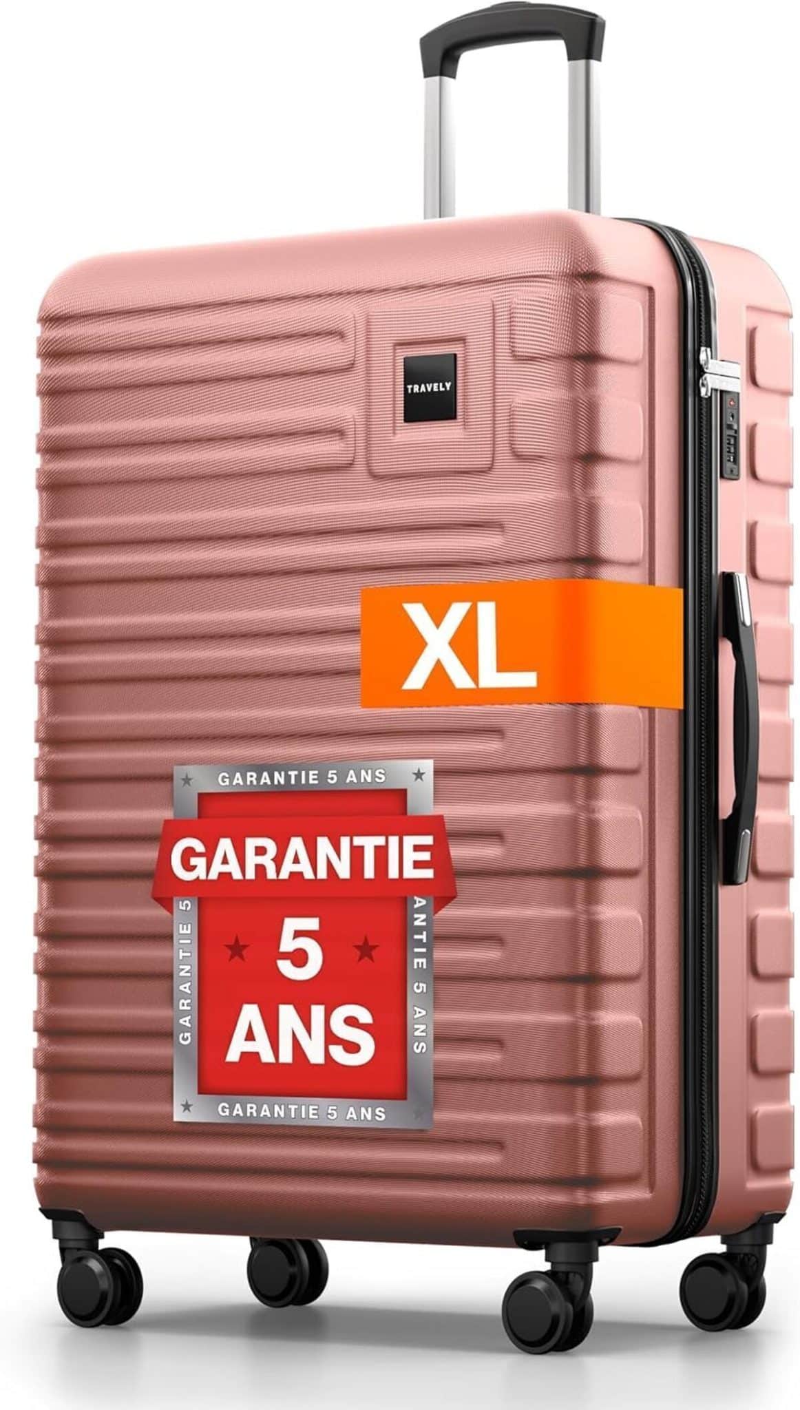 Test : valise XL Travely en polycarbonate avec serrure TSA