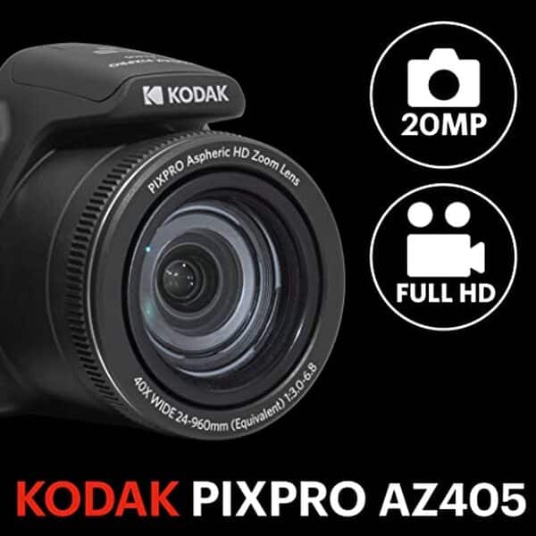 Découvrez notre test complet du Kodak Pixpro AZ405, un bridge performant avec zoom optique 40x. Caractéristiques, performances et verdict de ce compact polyvalent. 