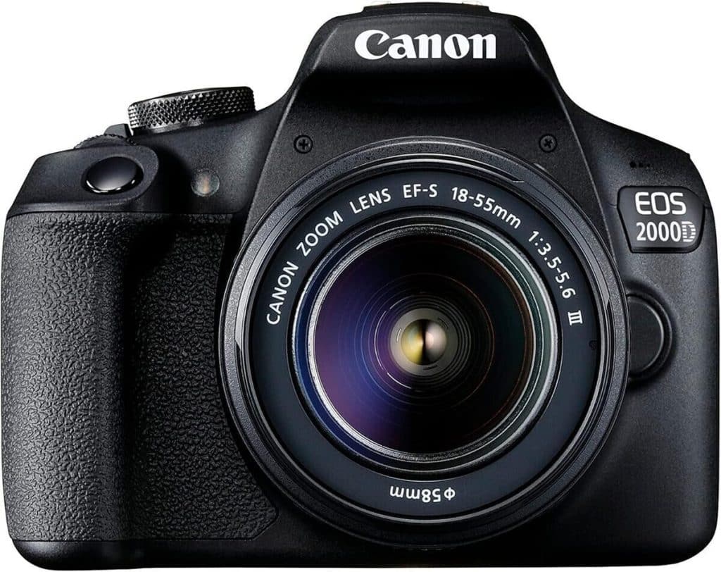 Test : canon EOS 2000D avec objectif polyvalent 18-55 mm