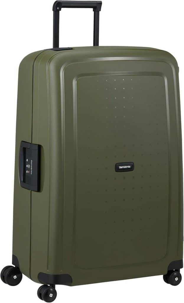 Test : valise Samsonite S'Cure Spinner L 75 cm 102 l verte