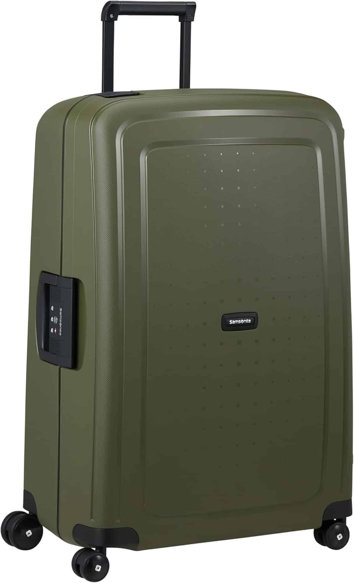 Test : valise Samsonite S'Cure Spinner L 75 cm 102 l verte