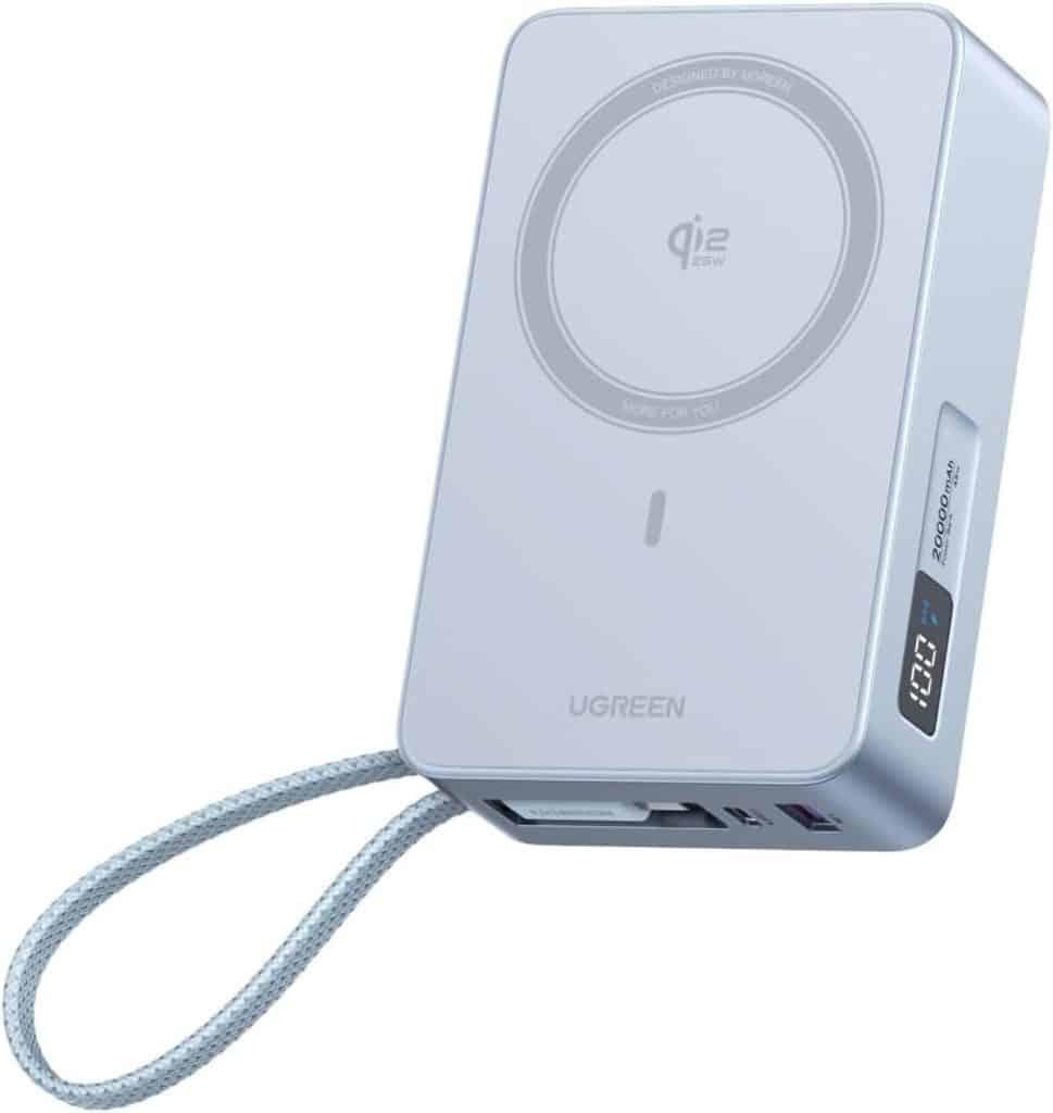 Test : batterie externe UGREEN MagFlow Qi2 20000mAh induction